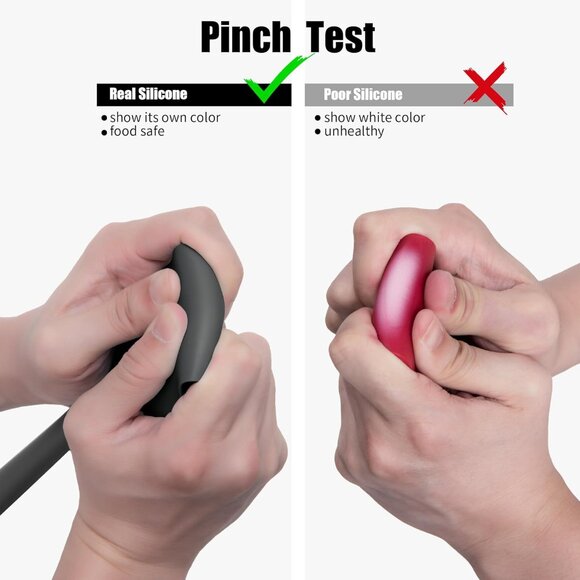 4-Piece Silicone Spatula Scrapers: 600°F Heat Resistant Food Grade Kitchen BPA F - Picture 9 of 9